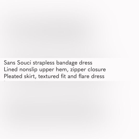 Sans Souci Vibrant Blue Strapless Dress - Picture 12 of 14